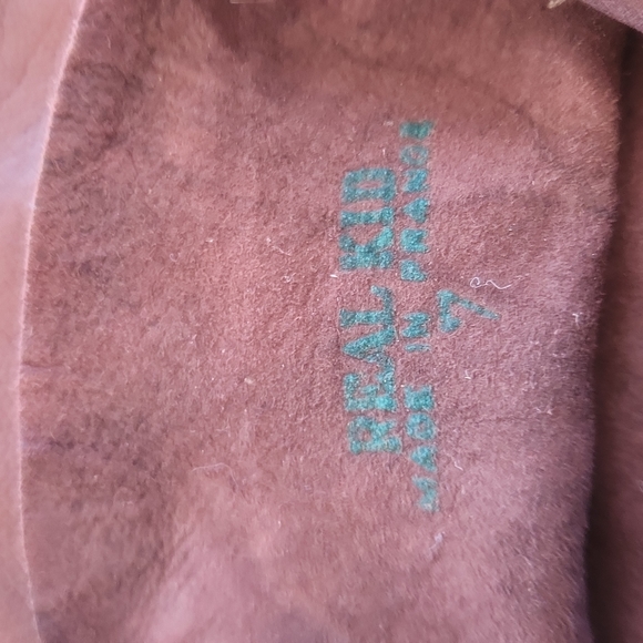 VINTAGE REAL KID LEATHER GLOVES. MADE FOR A & S - Picture 4 of 12